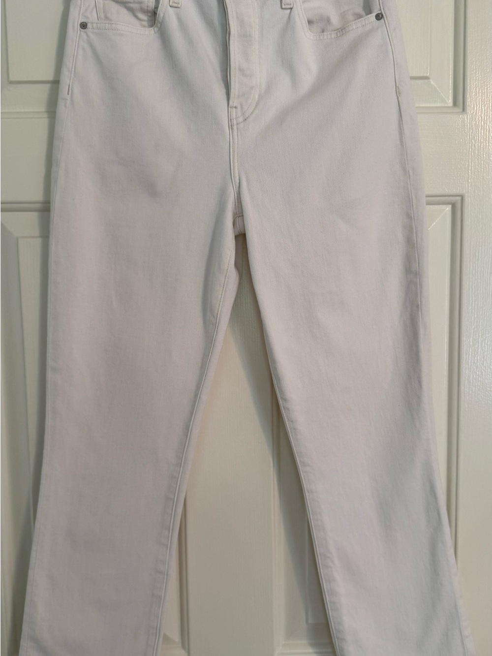Frank & Eileen Off-White Straight-Leg Jeans “cork”